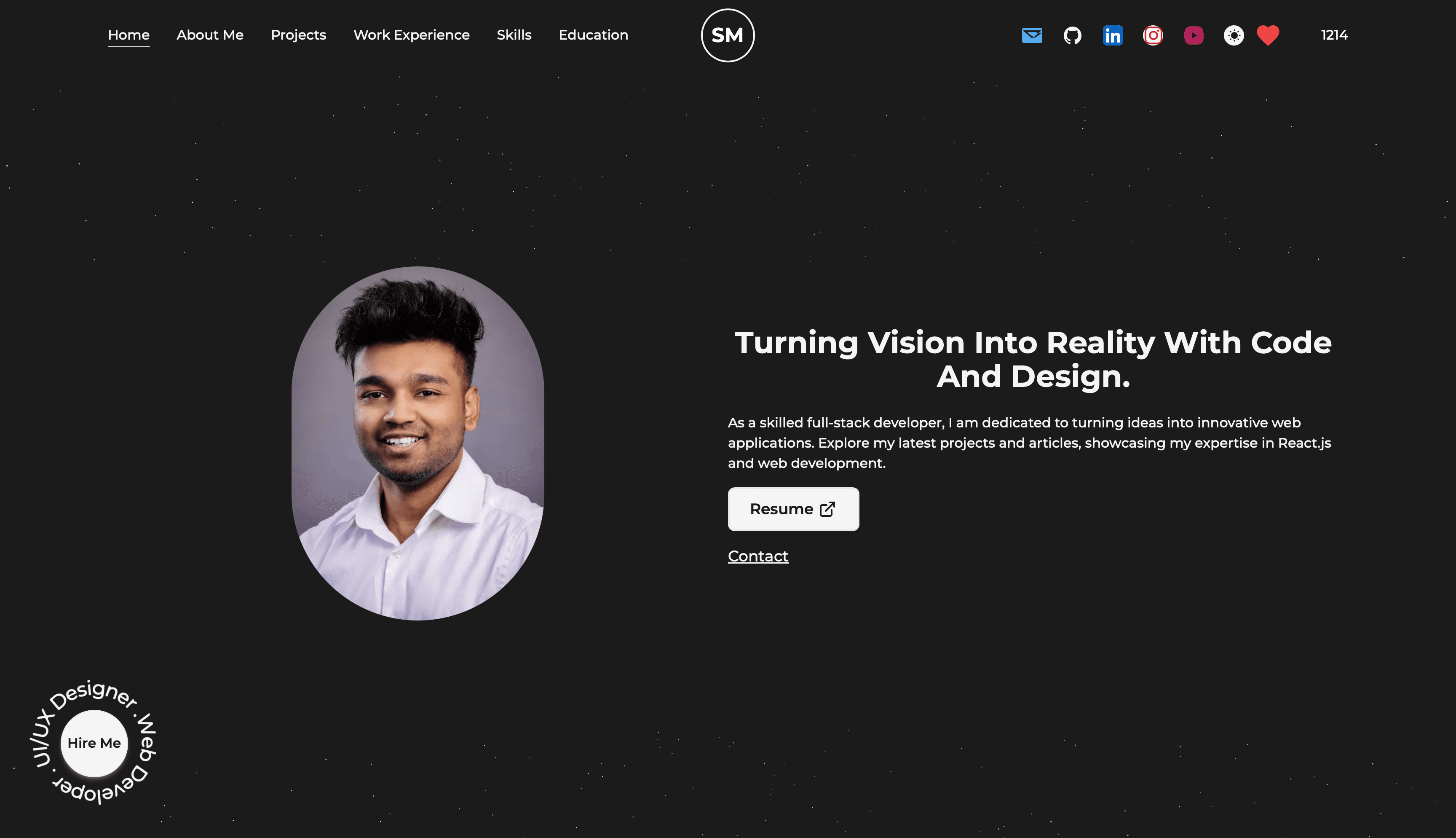 React Portfolio Website